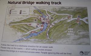 ナチュラルブリッジ 散策マップ